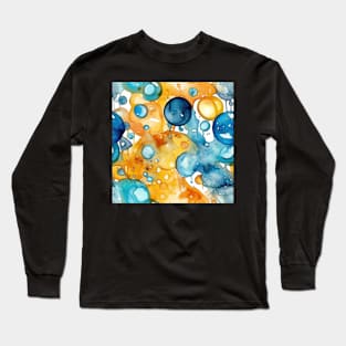 Abstract oil and water mix background Long Sleeve T-Shirt